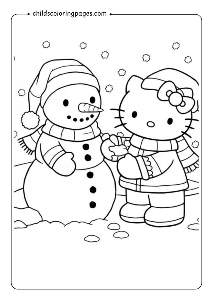 Hello Kitty Coloring Pages