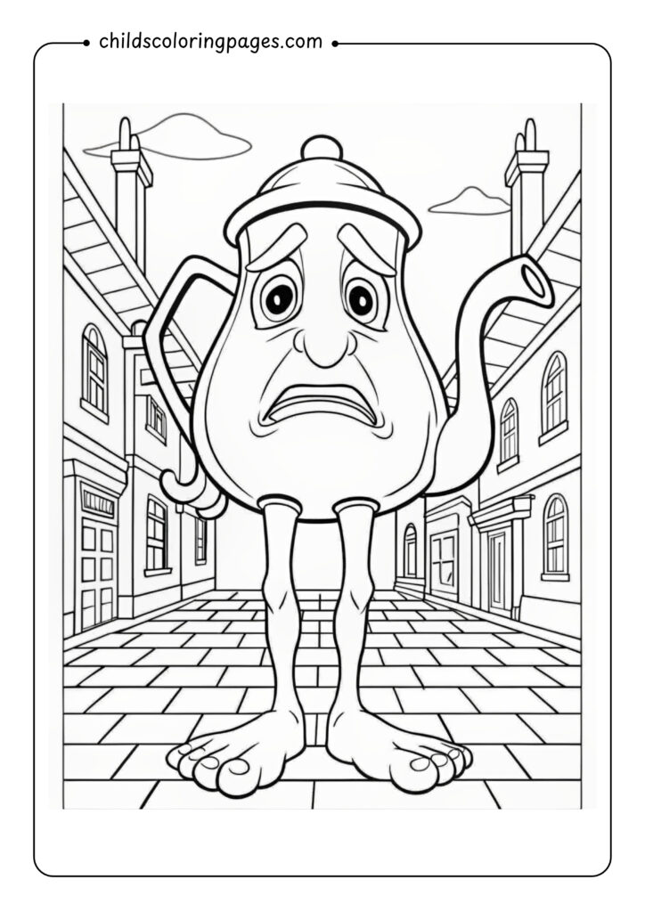 italian brainrot coloring pages printable
