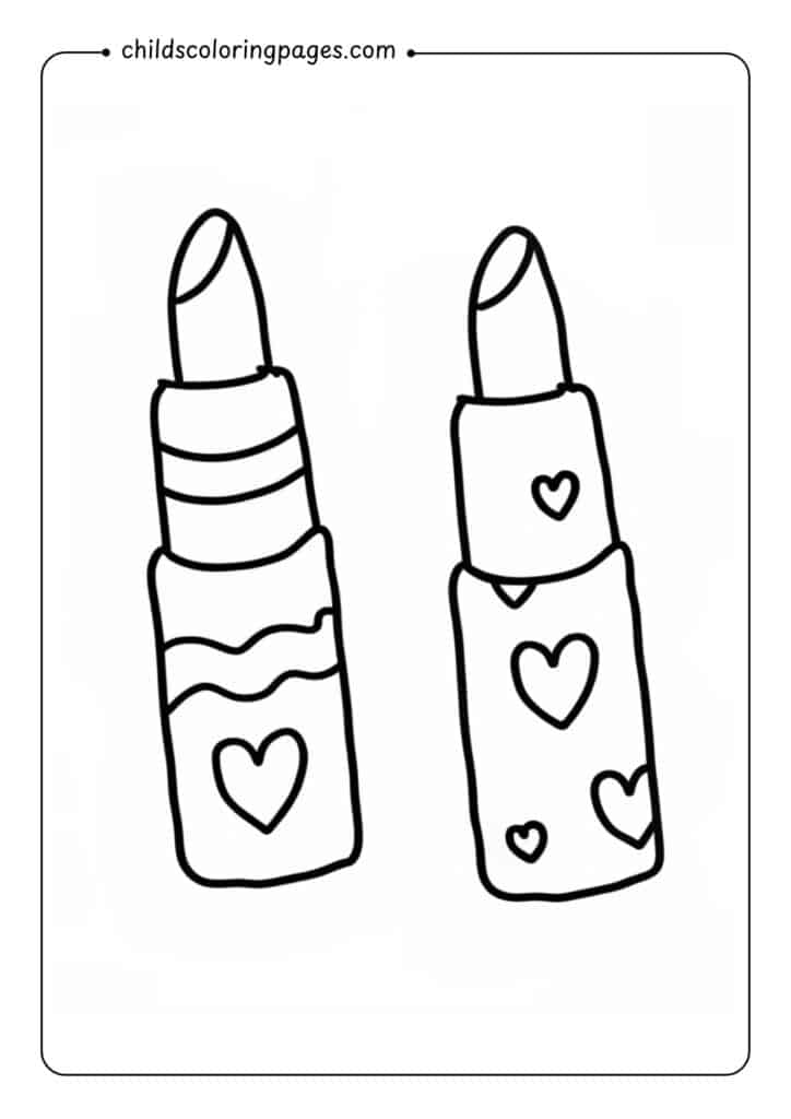 Glow Cosmetics Coloring Pages