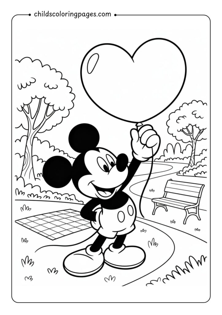 Mickey Mouse Coloring Page 8
