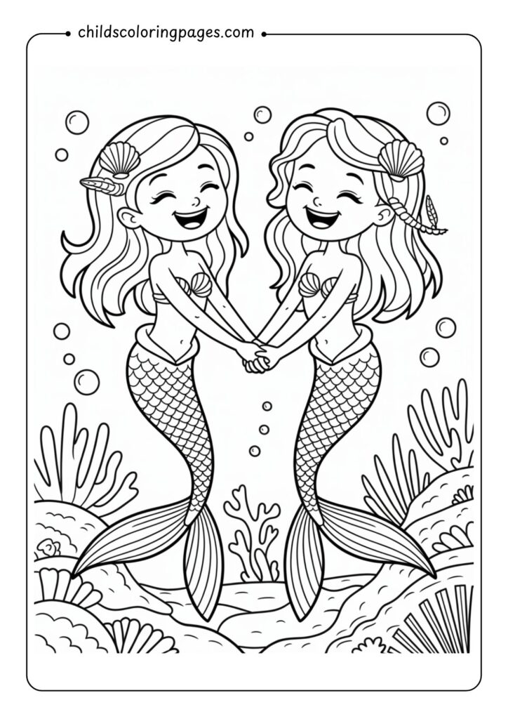 Mermaid Coloring Pages Printable