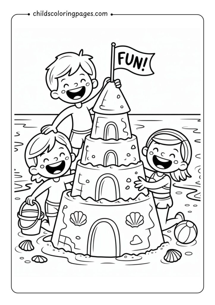 Free Summer Coloring Pages​