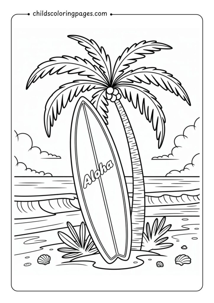 Free Summer Coloring Pages​