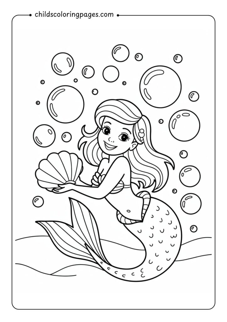 Mermaid Coloring Pages Printable
