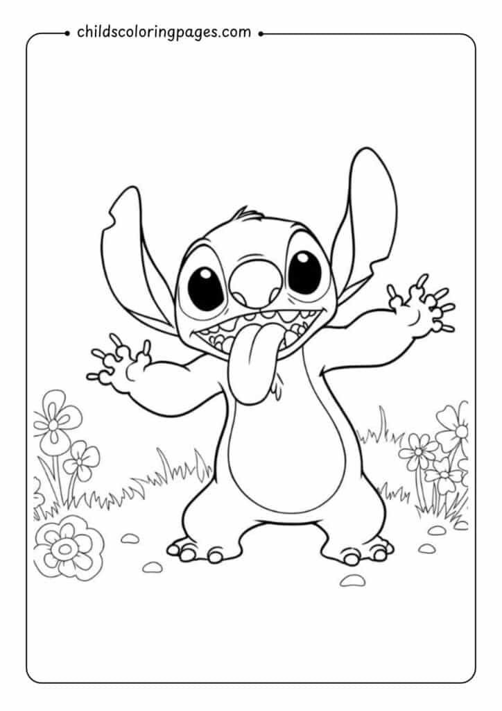 Stitch Coloring Pages