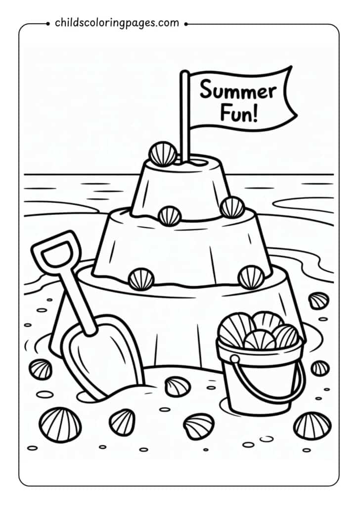 Free Summer Coloring Pages​