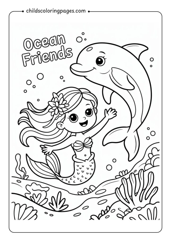 Mermaid Coloring Pages Printable