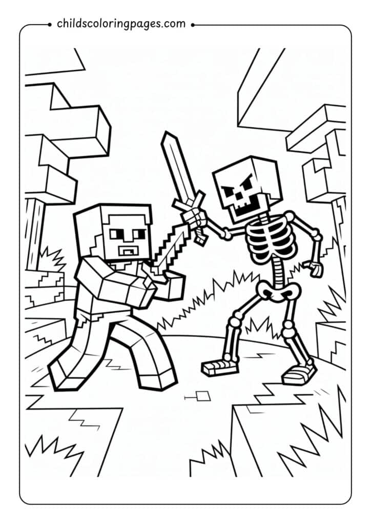 Minecraft Coloring Pages