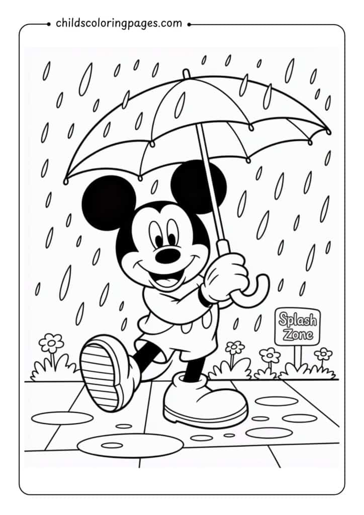 Mickey Mouse Coloring Page 5