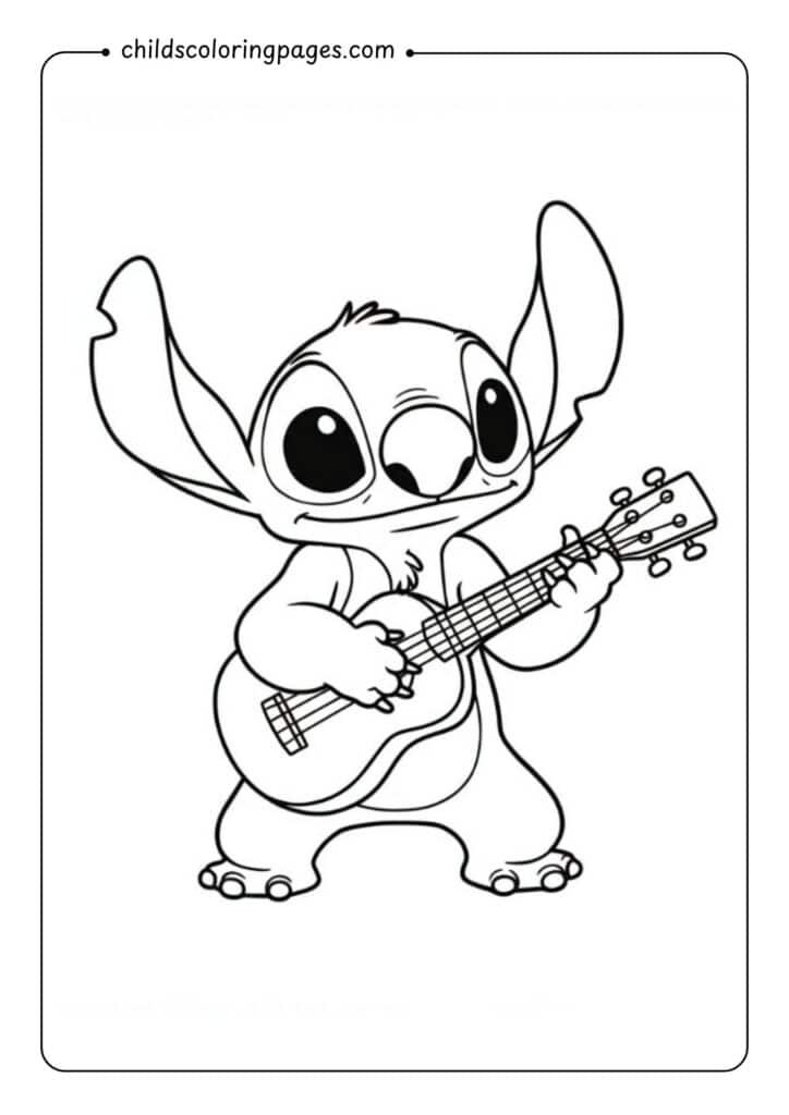 Stitch Coloring Pages