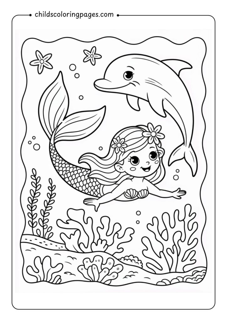 Mermaid Coloring Pages Printable