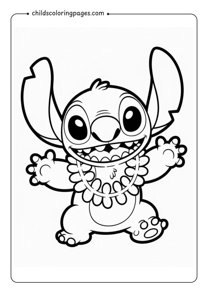 Stitch Coloring Pages Printable