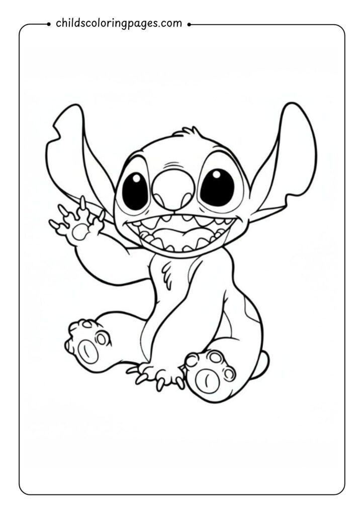 Stitch Coloring Pages