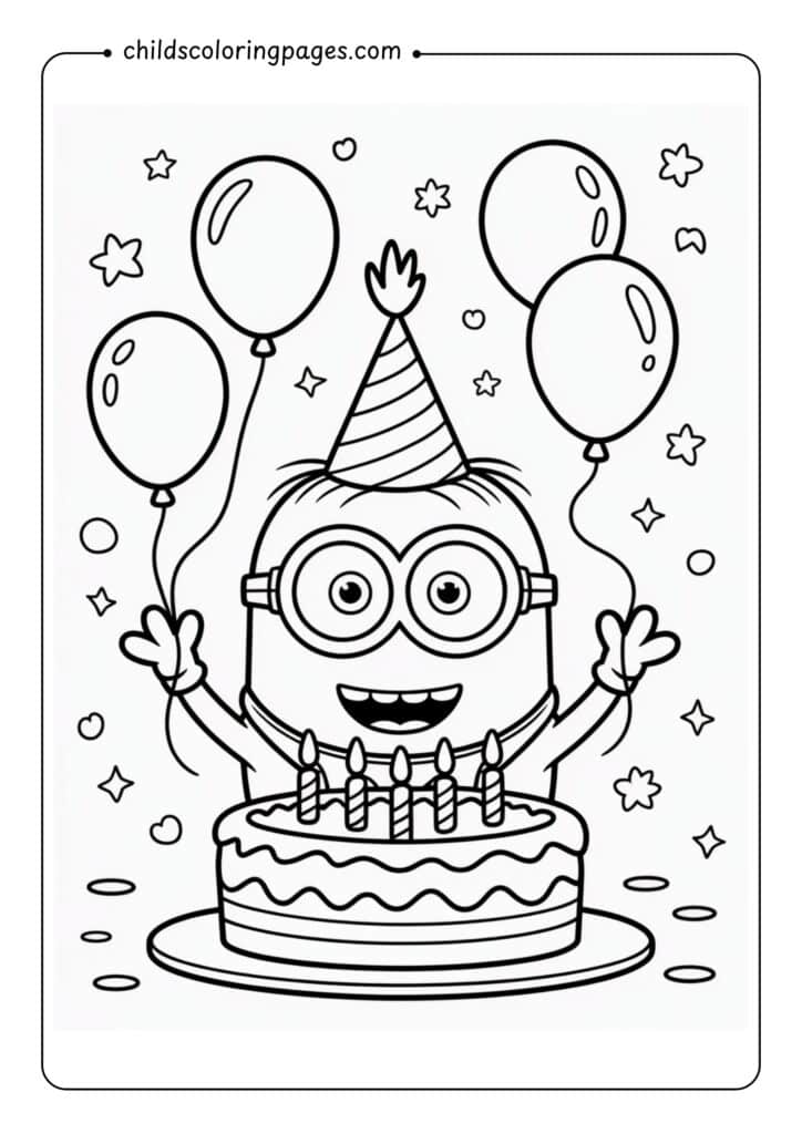 Minion Coloring Pages 9