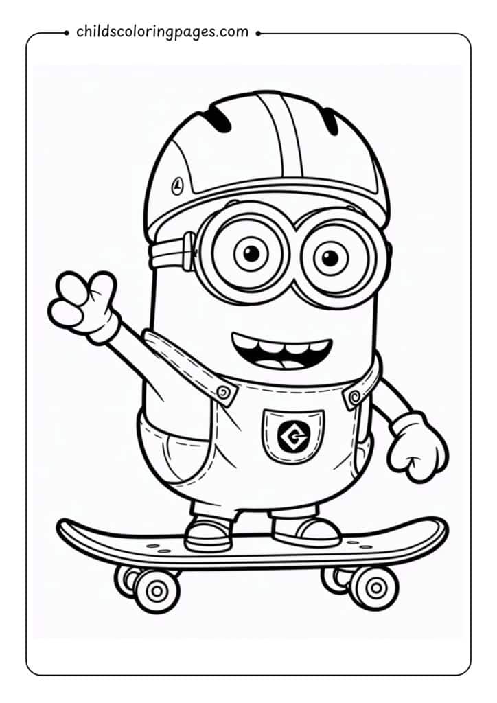 Minion Coloring Pages 8