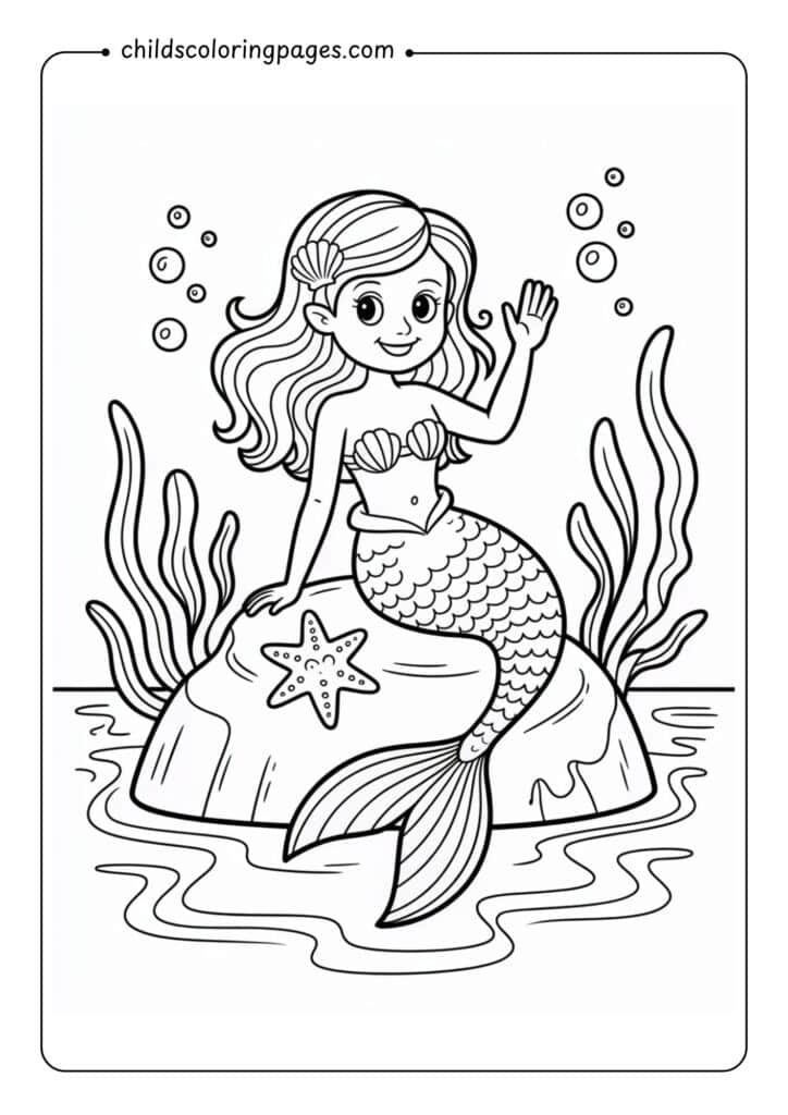 Mermaid Coloring Pages Printable