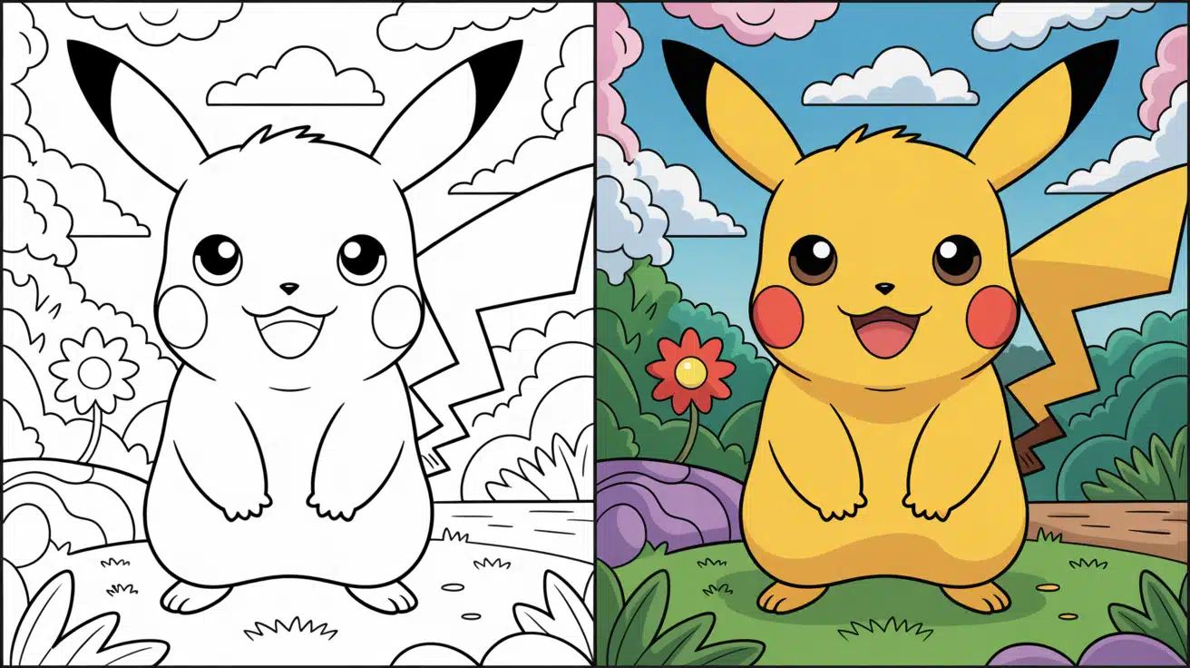 Pikachu Coloring Pages