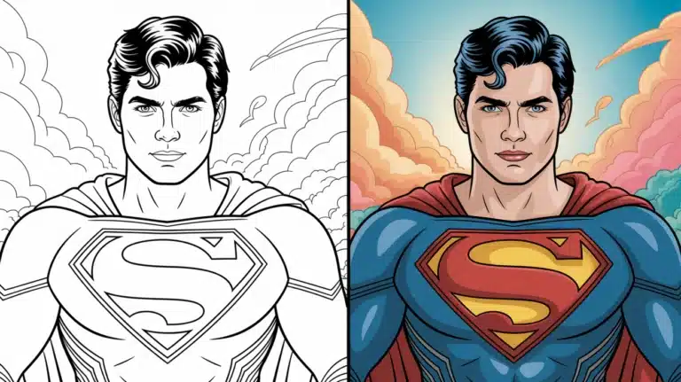 Superman Coloring Pages