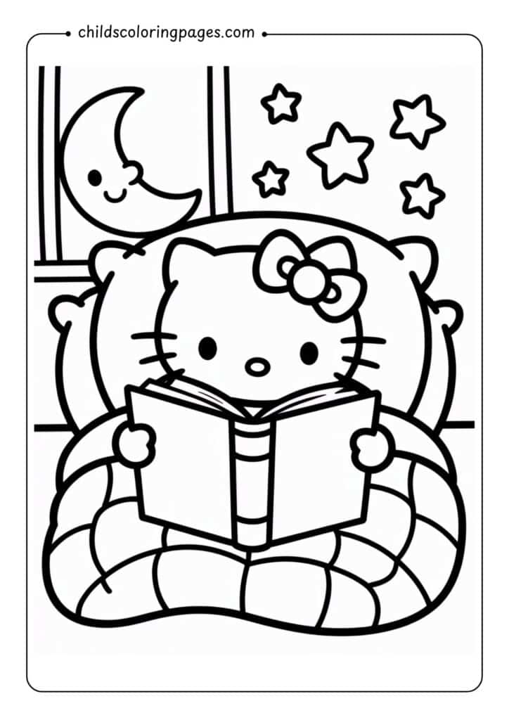 FREE Hello Kitty Coloring Pages for Kids