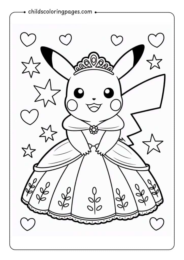Pikachu Coloring Pages