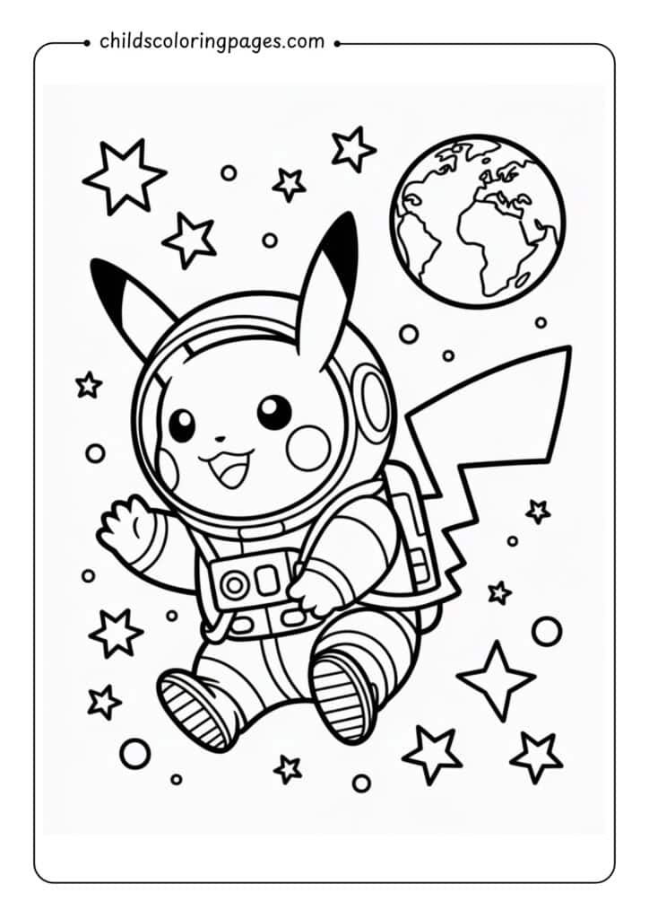 Pikachu Coloring Pages