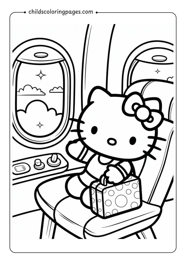FREE Hello Kitty Coloring Pages for Kids
