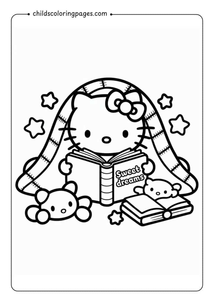FREE Hello Kitty Coloring Pages for Kids
